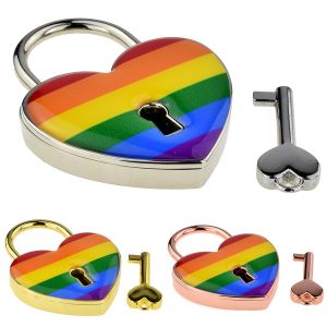 Rainbow Design Love Lock Padlock in Choice of Styles