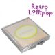 Retro Lollipop Contemporary Personalised Pink Spotty Handbag Mirror