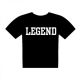 Legend Design Mens Black T Shirt