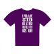 STD in Stud Design Mens Purple T Shirt