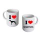 I Love Whippets Ceramic Mug