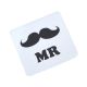 Mr Moustache Drinks Coaster