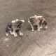 Silver Bulldog Union Jack Cufflinks by London Designer Mojiana