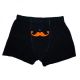 Orange Moustache Novelty Boxer Shorts