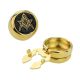 Gold Plated Masonic (With G) Design Cuff Button Covers a New Alternative to Cufflinks
