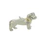 3D Dachshund with Gold Collar Lapel Pin Badge