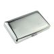 Chrome Cigarette Case With Rectangle Pattern - Holds Up To 14 Superkings/100mm Double Sided Boxed (1) (engravable)