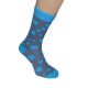 Turquoise Spotted Bright Mens Socks