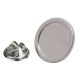 Bespoke Image or Photo Rhodium Plated Bordered 16mm Recessed Lapel Pin
