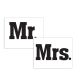 Pair of Shoe Stickers Mr / Mrs (NB16)