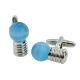 Light Bulb Electrician Sparkys Cufflinks - Blue