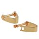 Rose Gold Finish Clip Style Wrap Round Style Cufflinks (engravable)