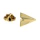 Gold Plated Folded Paper Plane Lapel Pin Badge. Themed for 1st Anniversary Paper