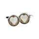 Personalised Love Heart Carved on Tree Design Cufflinks
