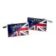 Mixed Flag Europe and Union Jack Cufflinks