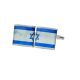 Distressed Israel Split Flag Cufflinks