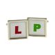 Learner L Plate and P Passed Plate Cufflinks