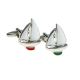 Mixed Pair of red and Green Port & Starboard Yachts Sailors Cufflinks