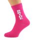 Bride Vertical Design Ladies Hot Pink Socks