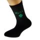 Kids Mini Irish Shamrock Black Socks