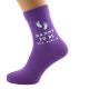 Nanny to Be Personalised ETA Date Purple Ladies Socks