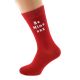 Valentine Be Mine xxx Red Mens Socks