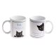 Personalised Cheeky Peaking Cat Mug