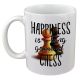 Happiness is a Long game of Chess Design Mug