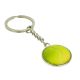Tennis Ball Design Silver Keyring (engravable)