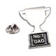 No.1 Dad Trophy Cup Metal Enamelled Pin Badge Lapel Badge 