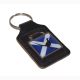 Leather Keyring Scottish Saltire Flag Pheasant design