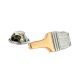 Two Tone Rose Gold and Silver Paint Brush Lapel Pin Badge