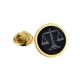 Gold Plated Scales of Justice Design Lapel Pin Badge
