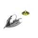 Large Fishing Fly Pewter Lapel Pin Badge