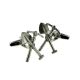 English Made Pewter Cufflinks Miners Tools Pick & Shovel