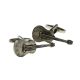 English Made Pewter Cufflinks Music Instrument Acoustic Guitar