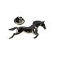 Horse Equestrian Pewter Lapel Pin Badge
