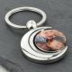 Personalised with photo Sun & Moon Design Spinning Keyring