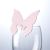 Pack of 10 Pink Butterfly On Glass Place Cards