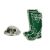 Green Wellington Boots Wellies Design Lapel Pin Badge (AJTP45)