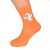 Halloween Glow in the Dark Ghost Orange Mens Socks
