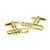 Brass Band Gold Plated Trombones Music Instrument Cufflinks