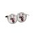 Snowflakes & Baubles Stag Christmas Design Cufflinks
