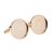 Unboxed Rose Gold Plated Cufflinks Bezel Cabochon Recess to hold Decimal Penny & Other coins