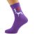 I Love Greyhounds Womens Dog Purple Socks.