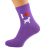 I Love English Bull Terriers Womens Dog Purple Socks