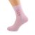 Horny Devil Valentines Design Ladies Pink Socks