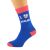 Blue & Salmon Pink Unisex Socks I Love England design