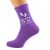Aunty to Be Personalised ETA Date Purple Ladies Socks