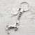 Horse Design Keyring with Engravable Tag